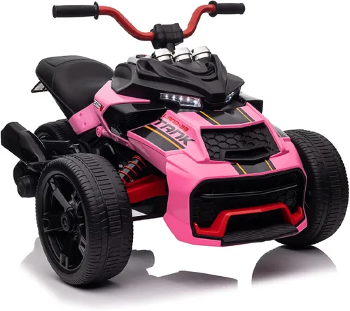 Vista 8 de vehículo de 24 voltios con batería de 3 ruedas para montar en UTV, vehículo todoterreno eléctrico para niños, motocicleta de policía con ruedas