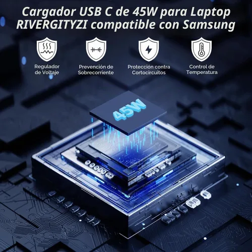 Vista 7 de Cargador rápido USB C de 45 W compatible con cargador Samsung con cable de carga tipo C de 6 pies compatible con Samsung Galaxy S25