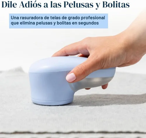 Vista 2 de Nori Trim Fabric Shaver - Removedor de pelusa para Ropa y Muebles - Azul