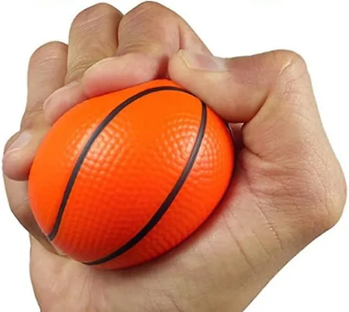 Vista 4 de 2.5 pulgadas Bola de baloncesto estrés de Adventure Planet (pack de 12 bolas)