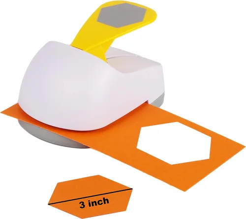 Vista 10 de Perforadora de palanca para manualidades de 3 pulgadas con forma de corazón, herramienta profesional para manualidades de papel, proyectos
