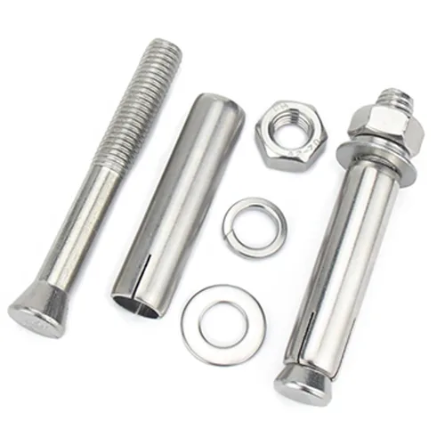 Vista 3 de Pernos de expansión, 304 Acero Inoxidable Externo Tuerca Hexagonal Tornillo de Expansión Pernos de Manga Ancla M6x60mm 8Pcs
