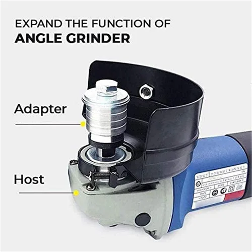 Vista 8 de Amoladora angular a máquina ranuradora, convertidor adaptador de taladro de tornillo, cabezal de conversión M10/M14 para conversión de máquina