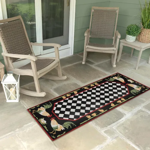 Vista 23 de Liora Manne FRONTPORCH - Alfombra duradera copetuda a mano para interiores y exteriores, decoración de aves de jardín de transición