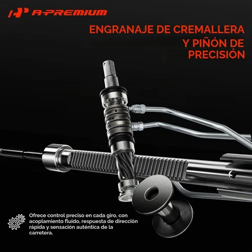 Vista 6 de A-Premium - Soporte y piñón de dirección asistida hidráulica