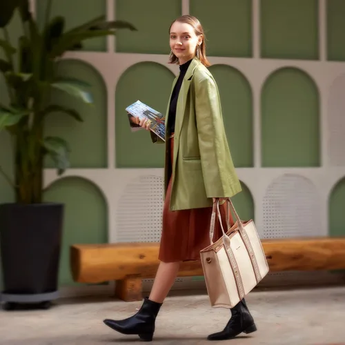 Vista 2 de Missnine Bolsa de lona para laptop de 15.6 pulgadas, bolsa de hombro para profesores, maletín para viajes, oficina, escuela, marrón, beige