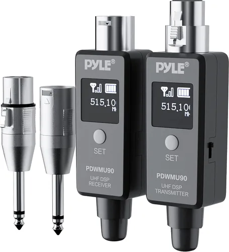 Vista 2 de Pyle Multifuncional UHF inalámbrico XLR sistema adaptador y alto profesional Bluetooth total 2 - XLR equipado receptor Bluetooth recargable