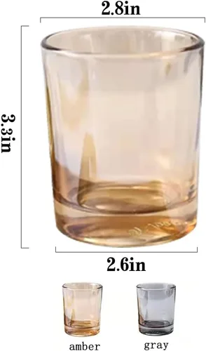 Vista 2 de Vaso de vidrio de 2 piezas, vaso para cepillos de dientes, soporte para brochas de maquillaje, cepillos de dientes, vasos y cepillos en el baño