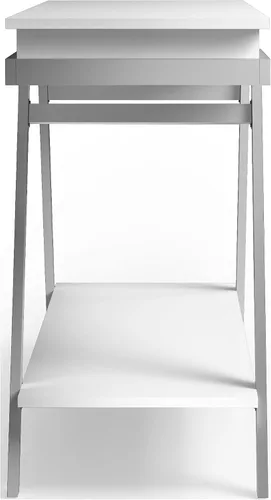 Vista 3 de Furniture of America Gideon - Moderna consola rectangular de madera con 1 cajón y 1 estante, mesa de sofá para sala de estar, pasillo, dormitorio