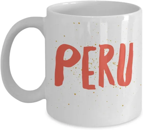 Vista 5 de Perú Futbol Taza de Cafe Vaso, taza café divertidas, tazas personalizadas, taza de café inspiradoras, taza con mensajes positivos., 11onza, Negro