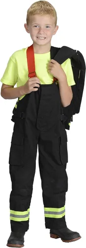 Vista 6 de Aeromax Jr. Fire Fighter Bunker Gear, Negro, Talla 68