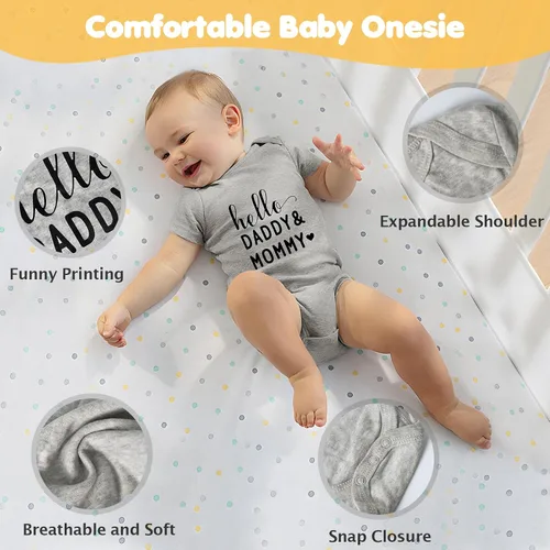 Vista 4 de Regalos de embarazo para madres primerizas – Juego de regalo para padres recién nacidos, anuncio de embarazo, cesta de baby shower, tazas para mamá