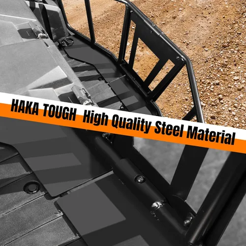 Vista 2 de HAKA TOUGH Puerta trasera de caja de carga para Kawasaki Teryx KRX 1000 Accesorios 2020-2024, extensor de cama de carga de acero resistente para KRX