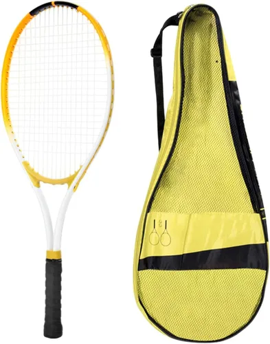 Vista 9 de Raqueta de tenis portátil resistente a los golpes con bolsa de transporte para parque, mujeres, hombres, principiantes, adultos, jugadores