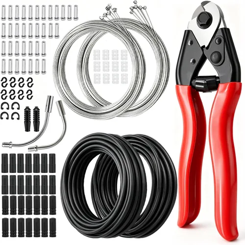 Vista 10 de mankk Cortador universal de cable de bicicleta, cable de freno de bicicleta y cable de cambio, cable de cambio de bicicleta y kit de carcasa