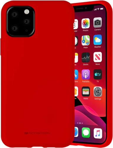 Vista 11 de GOOSPERY Funda de silicona líquida para Apple iPhone 11 Pro (5.8 pulgadas) Jelly Rubber Bumper Case con forro de microfibra suave (negro)