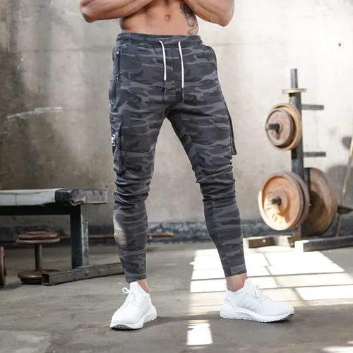 Vista 2 de AOTORR Pantalones deportivos de entrenamiento para hombre, pantalones deportivos para correr, pantalones deportivos casuales con bolsillos