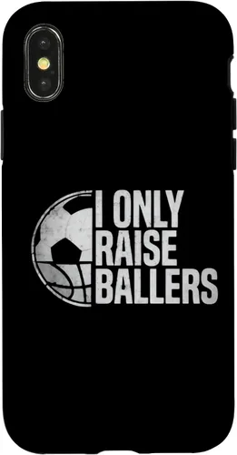 Vista 5 de I Only Raise Ballers Funny Soccer Basketball Parent Case for iPhone 17