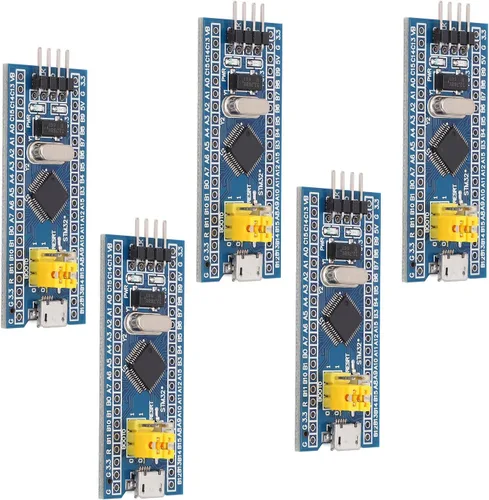 Vista 7 de STM32F103C8T6 Placa de desarrollo de sistema mínimo 5-Pack Kit de núcleo de 40 pines para proyectos de electrónica integrada y aprendizaje