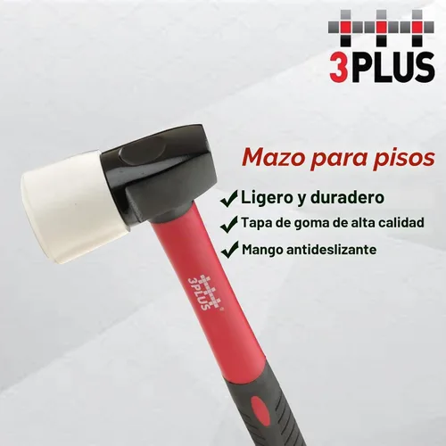 Vista 2 de 3PLUS Mazo de suelo de repuesto con mango de fibra de vidrio HFSNSP-FM