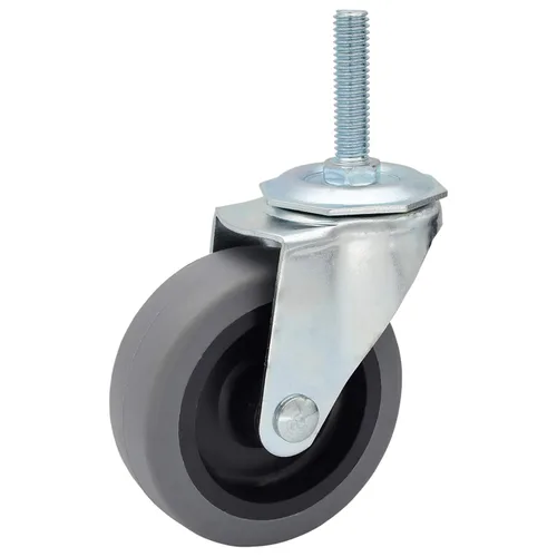 Vista 8 de MySit Ruedas giratorias, vástago roscado de 3 pulgadas, ruedas TPR de 3/8 "-16 x 1-1/2", rueda de goma termoplástica resistente con capacidad