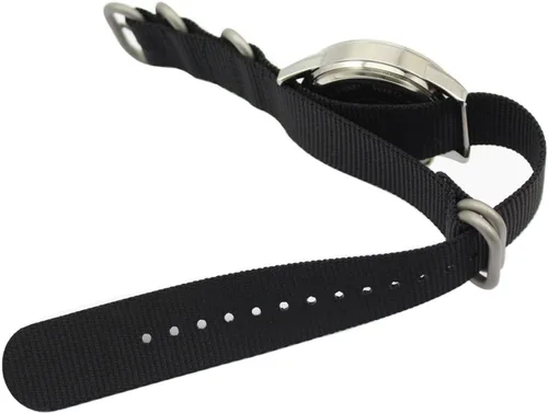 Vista 32 de ArtStyle Correa de reloj con correa de nailon de calidad de 0.069 pulgadas de grosor y hebilla cepillada resistente
