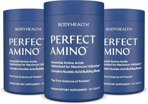 Vista 9 de BodyHealth PerfectAmino Tablets (1 unidad), los 8 aminoácidos esenciales con BCAA + lisina, fenilalanina, treonina, metionina, triptófano