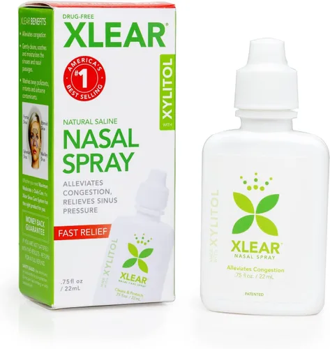 Vista 6 de Xlear Spray nasal salino natural con xilitol, hidratante de nariz para niños y adultos, 0.75 onzas líquidas (paquete de 1)
