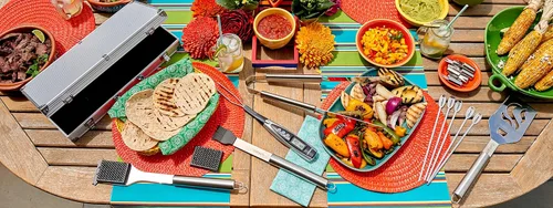 Vista 8 de Cuisinart Juego de Herramientas de Parrilla Deluxe, Juego de Parrilla de 20 Piezas, Accesorios para Barbacoa con Estuche de Aluminio, Accesorios