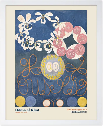 Vista 24 de Poster Master Póster de ilustración vintage, impresión retro moderna, los diez más grandes n.º 1, infancia, flor, abstracto, regalo para artista