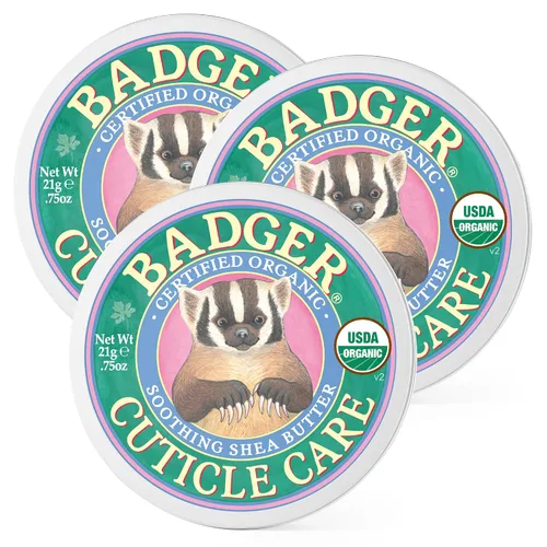 Vista 9 de Badger Crema orgánica para cutículas, manteca de karité, lata de 0.75 onzas