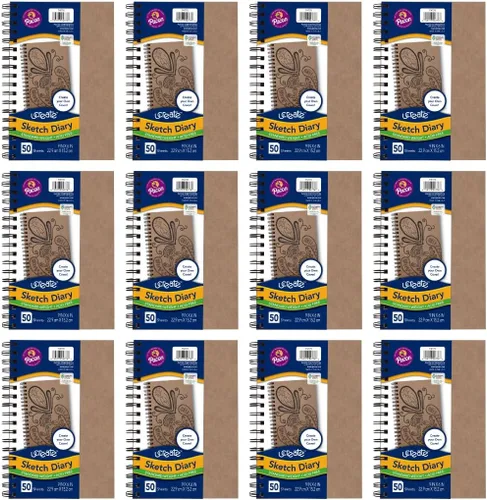 Vista 5 de Pacon® PAC4776 Art1st® - Diario de bocetos para crear tu propia portada, 9 x 6 pulgadas, natural
