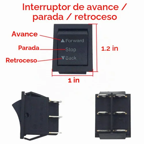 Vista 2 de 2 piezas de accesorios de interruptor de cambio de parada hacia atrás, interruptor de piezas de repuesto para automóviles con alimentación eléctrica
