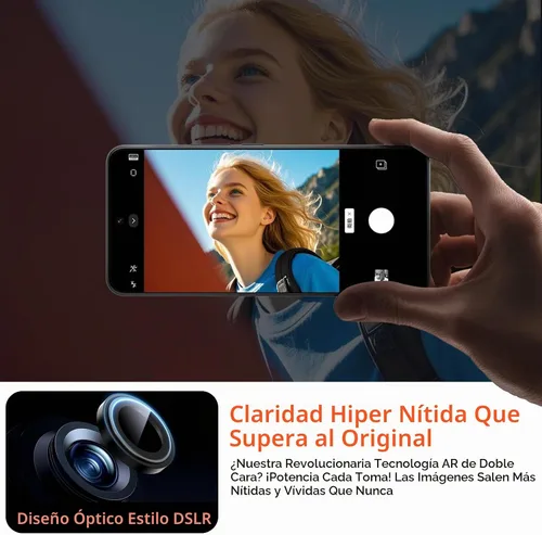 Vista 6 de Paquete de 2 protectores de lente de cámara para iPhone 17 Pro Max/17 Pro/16 Pro Max/16 Pro/15 Pro Max/15 Pro/14 Pro Max/14 Pro
