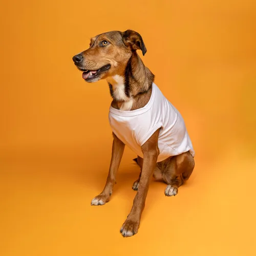 Vista 4 de Camiseta con texto en inglés "We Love You Gender Reveal Dog Te", sin mangas, tallas para cachorros, juguetes y razas grandes (negro, XS 824)