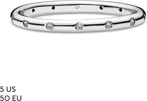 Vista 6 de PANDORA Jewelry - Anillo de circonita cúbica simple y brillante en plata de ley Metal Zirconia cúbica