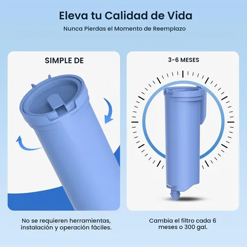 Vista 4 de GLACIER FRESH Compatible con filtro inhibidor de escala de perfil GE, 1 Filtro de agua de repuesto para máquina de hielo de pepita de ópalo, filtro