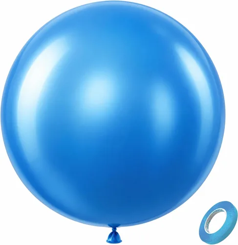 Vista 194 de Bezente - Globos redondos de látex cromado metálico plateado para helio, paquete de 100 unidades de 12 pulgadas Globos plateados para decoraciones