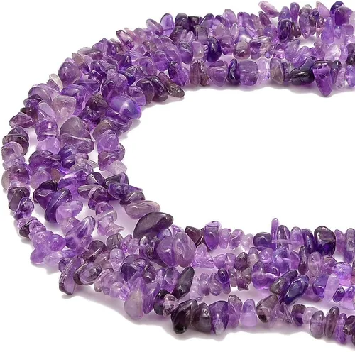 Vista 9 de PLTbeads Kit de pulseras de cintura de piedras preciosas curativas natrales de 0.197-0.315 in, diseño de piedras irregulares, fabricación de joyas