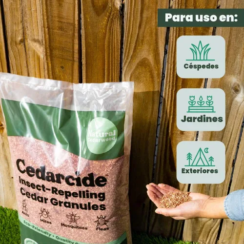 Vista 4 de Cedarcide Kit de césped y jardín al aire libre (pequeño) incluye concentrado de control de insectos al aire libre, aceite de cedro y gránulos