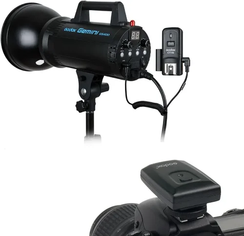 Vista 4 de Godox Kit de disparador de flash de radio inalámbrico CT-16