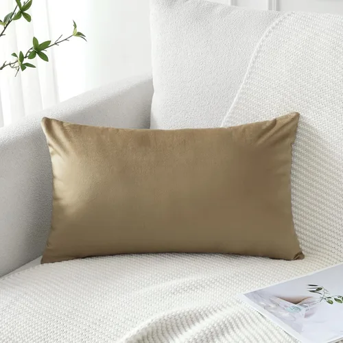 Vista 15 de Artscope Fundas de Almohada de Terciopelo de Lujo Fundas de Almohadas Cuadradas Decorativas Fundas de Cojines Suaves Sólidas para Sofá de Sala Sofá
