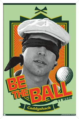 Vista 29 de Trends International Caddyshack - Póster de pared Be the Ball, 14.725 x 22.375 pulgadas, versión enmarcada de madera de granero
