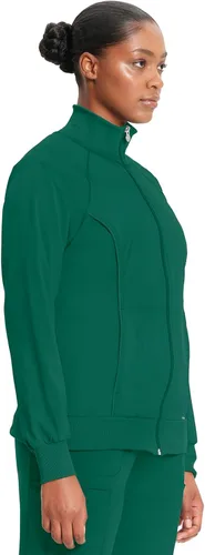 Vista 103 de Infinity by Cherokee 2391A - Chaquetas médicas con cremallera frontal para mujer, tela elástica en 4 direcciones