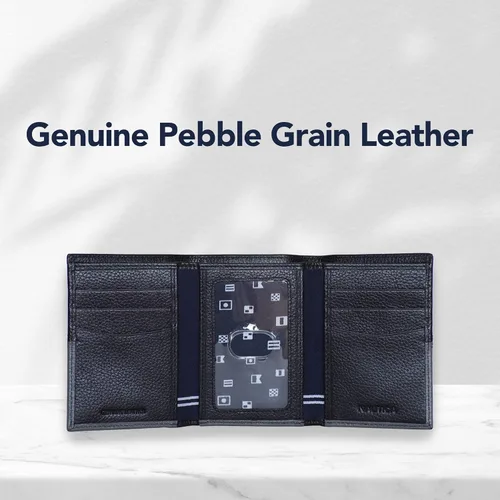 Vista 5 de Nautica Pebble Two-Tone Leather Wallet