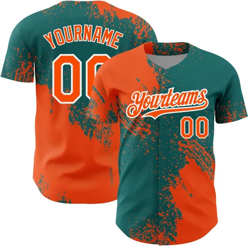 Vista 37 de Camiseta de béisbol personalizada con patrón de cepillo de béisbol, camisas de béisbol personalizadas, uniforme deportivo, número de nombre cosido