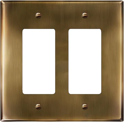 Vista 25 de LIDER Placa decorativa de pared de metal para interruptor o receptáculo, cubierta de salida de acero inoxidable, resistente a la corrosión