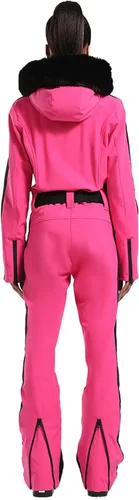 Vista 106 de GSOU SNOW Traje de esquí para mujer, traje de nieve de una pieza, para snowboard, delgado, aislante, impermeable, resistente al viento