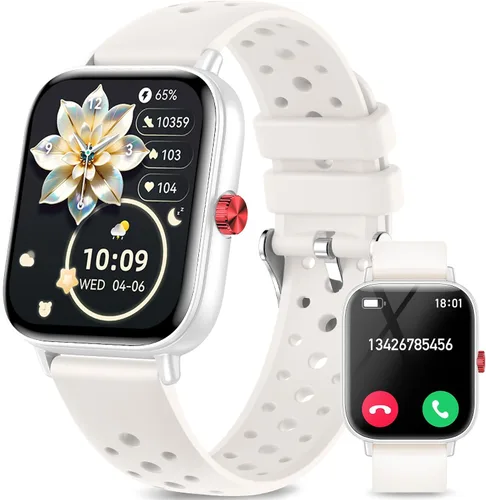 Vista 8 de Relojes inteligentes para hombres y mujeres Fitness: reloj de seguimiento de fitness con llamada Bluetooth 24/7, frecuencia cardíaca SpO2, monitor