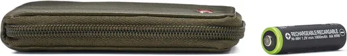 Vista 5 de Alpine Swiss Logan - Cartera plegable con cremallera para hombre o mujer, seguridad RFID, viene en una caja de regalo, cartera Rfid, talla única